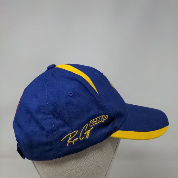NAPA Racing Strapback Hat Blue Yellow Ron Capps #28 Chase Elliot OSFM - Picture 4 of 8